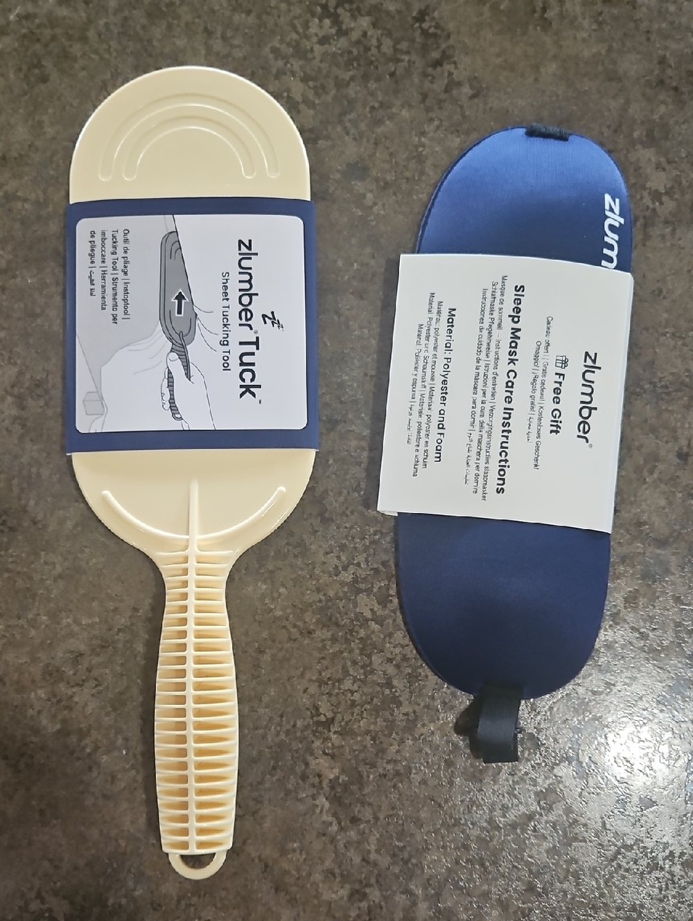 Zlumber Sheet Tucking Tool And Sleep Mask